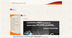 Desktop Screenshot of fbb-musicamundi.org